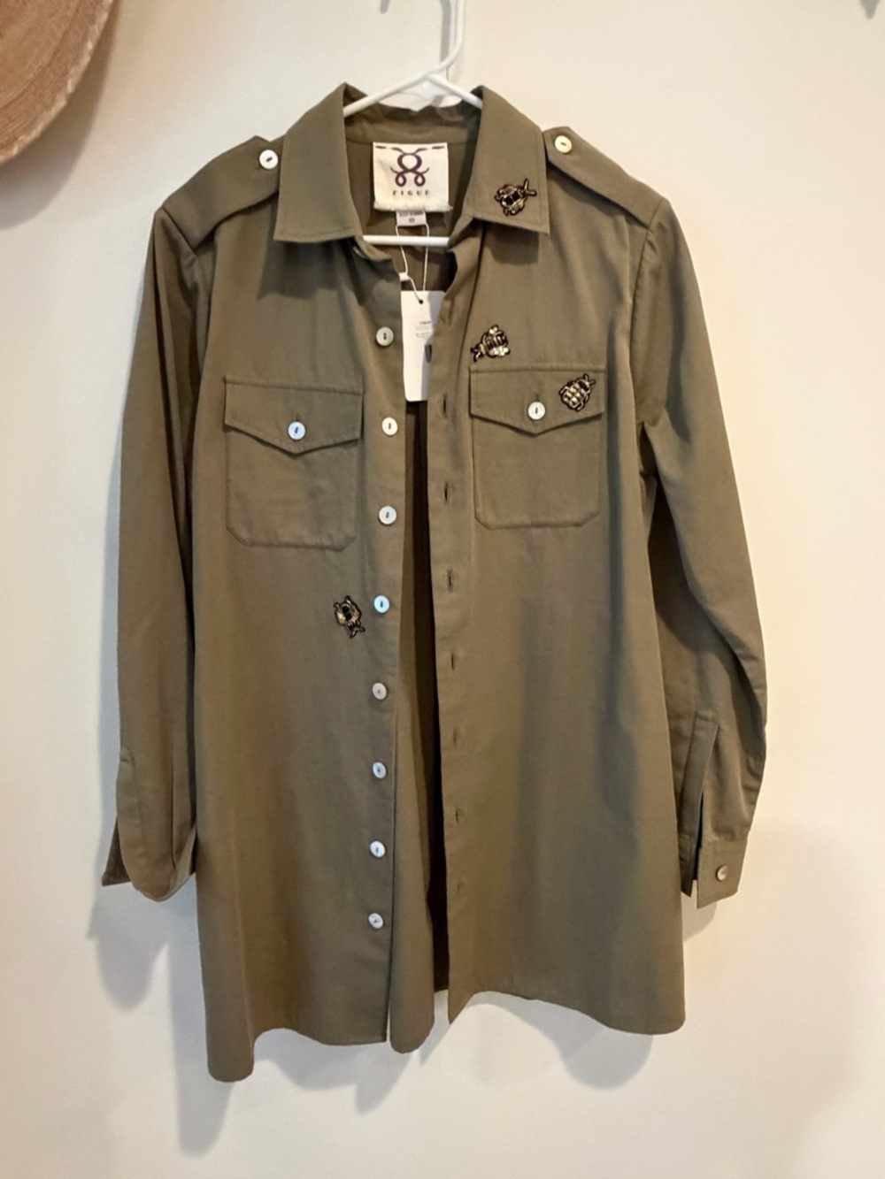 Figue Embroidered Shirt- Medium